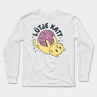 Lütje Katt Low German Little Cat Long Sleeve T-Shirt